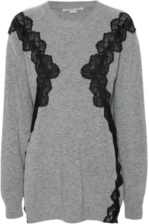 Stella McCartney Woll-Minikleid mit Spitze