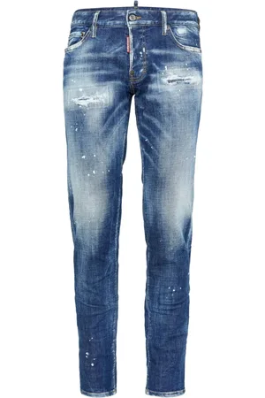 Dsquared2 Straight-Leg-Jeans mit Farbklecksen