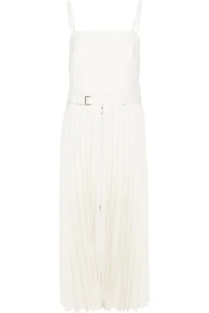 SACAI Maxikleid mit Nadelstreifen