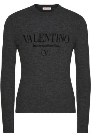 VALENTINO GARAVANI Pullover mit Intarsien-Logo