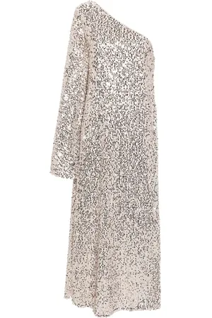 ROTATE Einschultriges Kleid mit Pailletten