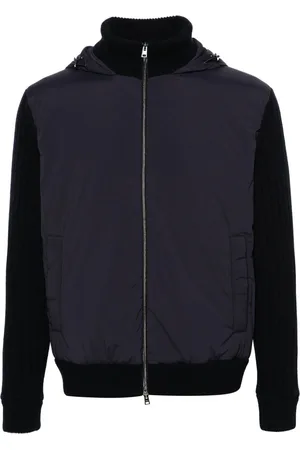 HERNO Kapuzenjacke mit Strickeinsätzen