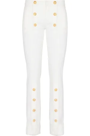 Balmain Slim-Fit-Jeans mit Knöpfen