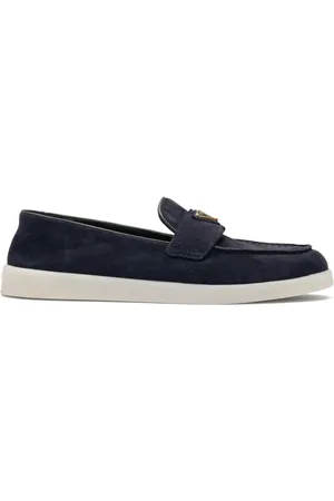 Prada Loafer mit emailliertem Triangel-Logo