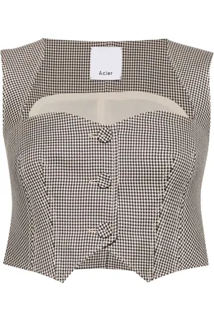 Acler Kariertes Barcroft Top
