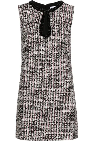 Self-Portrait Bouclé-Kleid mit Pailletten