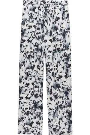 Msgm Weite Hose mit Hunde-Print