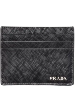 Prada Kartenetui aus Saffiano-Leder