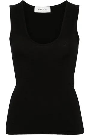 MATTEAU Jersey-Tanktop mit U-Ausschnitt