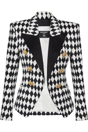 Balmain Blazer mit Rautenmuster