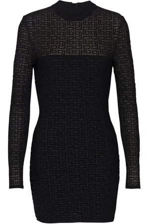 Balmain Gestricktes PB Labyrinth Minikleid