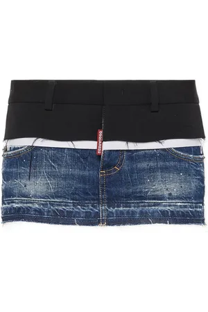 Dsquared2 Jeansrock im Layering-Look