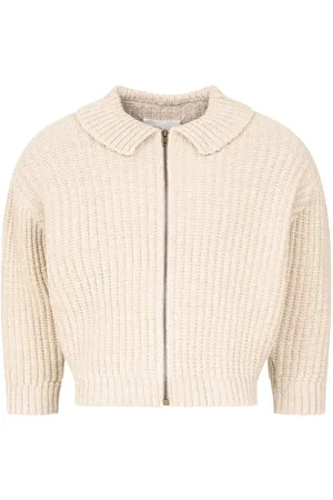 Maison Margiela Gerippter Cardigan mit Reißverschluss