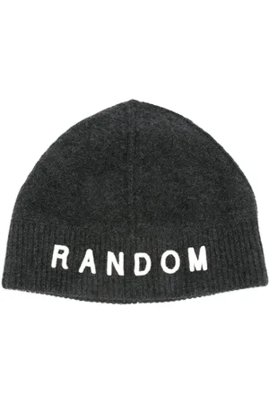 Random Identities Gebürstete Beanie mit Logo-Stickerei