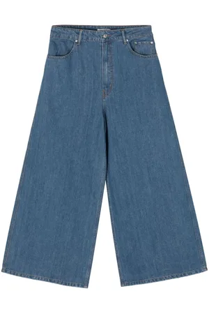 Gauchere Halbhohe Wide-Leg-Hose
