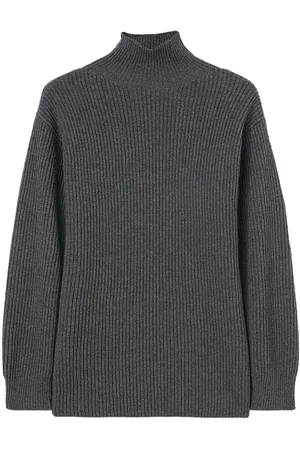 Jil Sander Gerippter Pullover mit Stehkragen