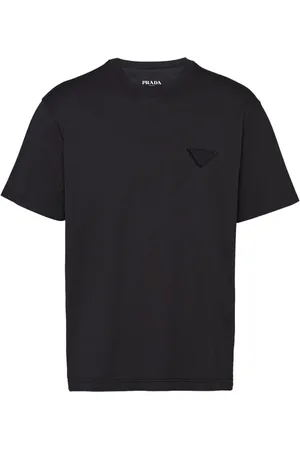 Prada T-Shirt mit Logo-Patch