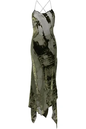 Roberto Cavalli Gestricktes Maxikleid aus Samt