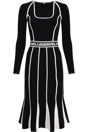 Karl Lagerfeld Gestricktes Transformer Midikleid