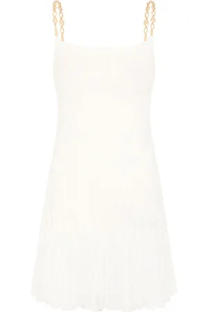 Paco rabanne Seiden-Minikleid mit Kettenträgern