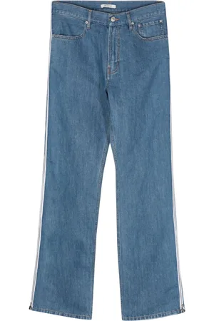 Gauchere Jeans mit Reißverschlussdetail