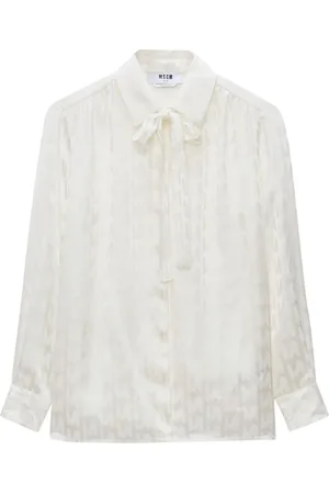 Msgm Hemd mit Devoré-Effekt