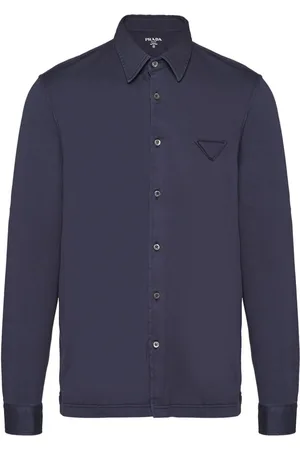 Prada Hemd mit Logo-Patch