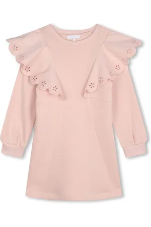 Chloé Kleid aus Bio-Baumwolle mit Rüschendetail