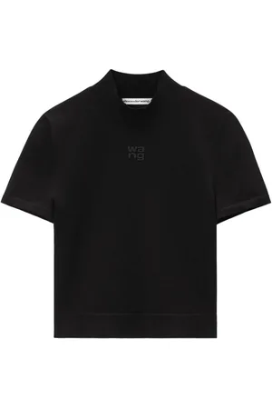 Alexander Wang Gestricktes Oberteil mit Logo-Prägung