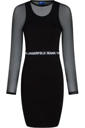 Karl Lagerfeld Kleid mit Logo-Bund