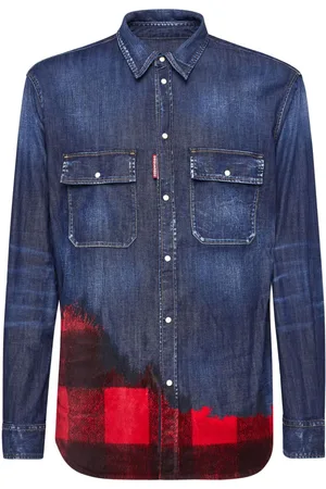 Dsquared2 Kariertes Jeanshemd