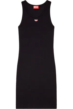 Diesel D-Tank-D Trägerkleid mit Logo-Applikation