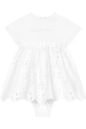 Dolce & Gabbana Kleid mit Logo-Stickerei