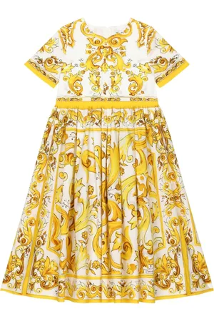Dolce & Gabbana Kurzärmeliges Majolica Kleid