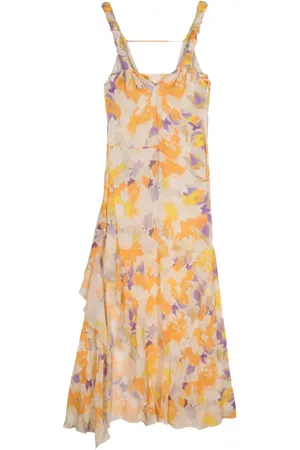 Patrizia Pepe Asymmetrisches Kleid mit Blumen-Print