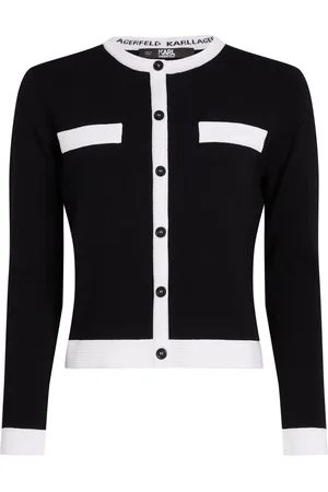 Karl Lagerfeld Cardigan mit Kontrastdetails