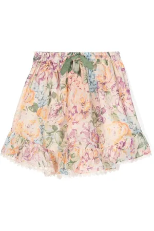 ZIMMERMANN Halliday Rock mit Blumen-Print