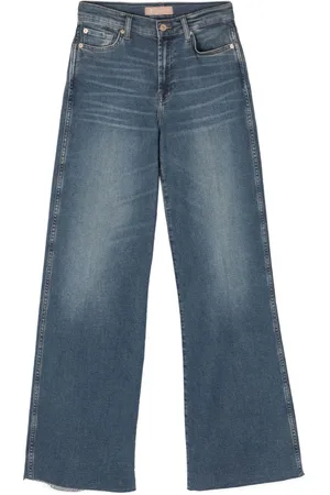 7 for all Mankind Lotta High-Rise-Jeans mit weitem Bein