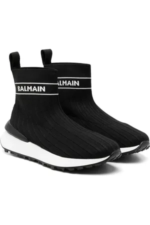 Balmain Sock-Sneakers mit Intarsien-Logo
