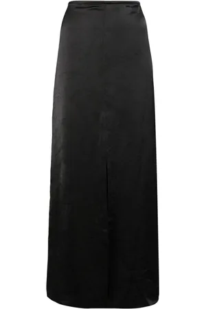 IRO Satin-Midck mit Knitteroptik