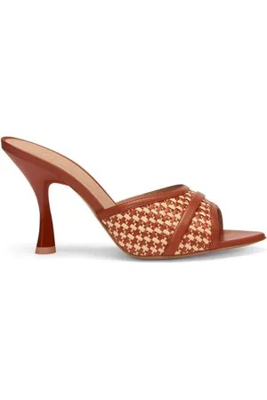 MALONE SOULIERS Julia Mules aus Bast 90mm