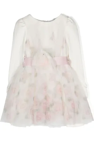 MONNALISA Kleid aus Tüll mit Blumenapplikation