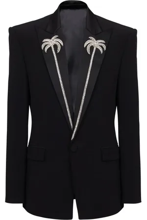 Balmain Sakko mit Palmenstickerei