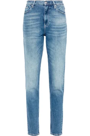 Calvin Klein Hoch sitzende Tapered-Jeans