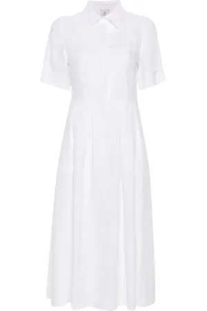 ELEVENTY Midikleid aus Leinen