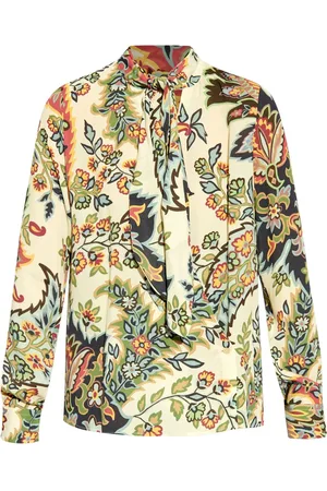 Etro Bluse mit botanischem Schal