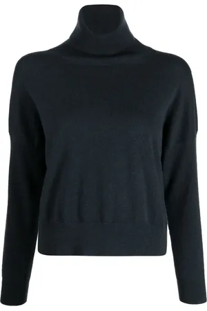 N.PEAL Gerippter Rollkragenpullover aus Kaschmir