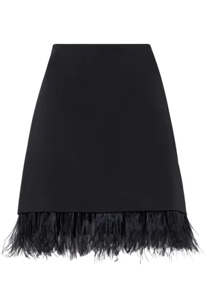Brunello Cucinelli Minirock mit Federn