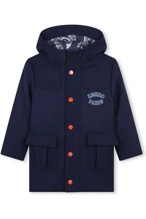 Kenzo Kapuzenmantel mit Logo-Applikation