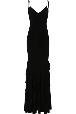 NISSA Chiffonmaxikleid mit Rüschen